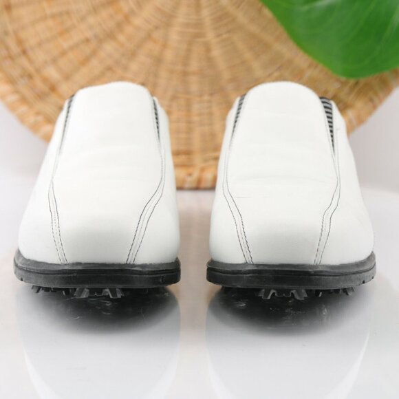 VTG Nike Womens Air Presto Golf Shoe Size 8 White Slip On Soft Spikes Verdana - Picture 2 of 12